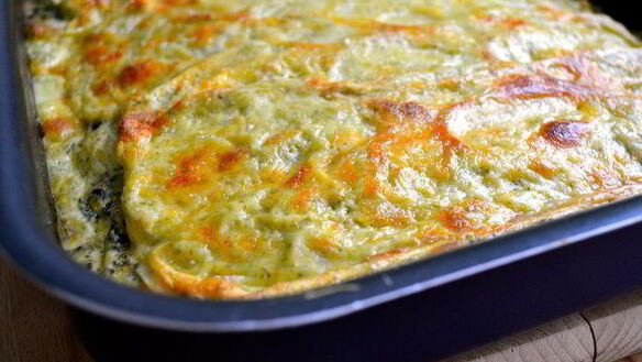 ШАГ 15. зеленая лазанья