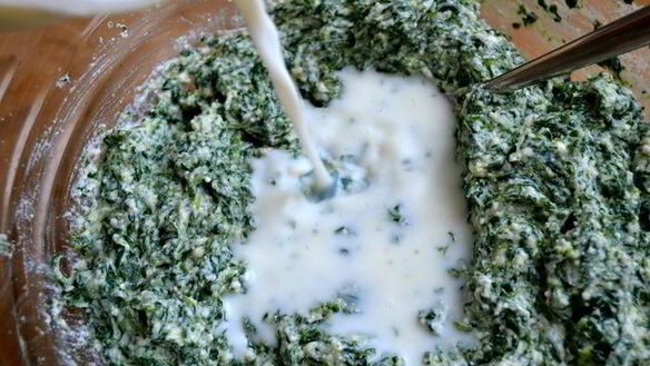 ШАГ 9. зеленая лазанья