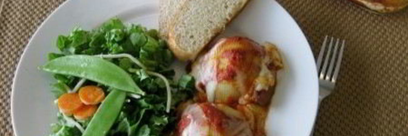 Большие макароны с фаршем