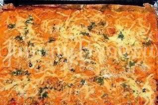 Фаршированные каннеллони, запеченные с сыром