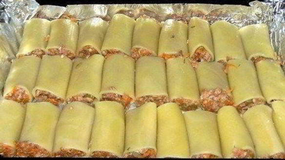 ШАГ 6. фаршированные каннеллони, запеченные с сыром