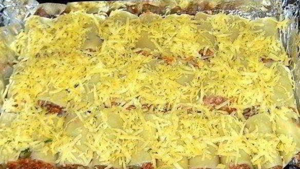ШАГ 7. фаршированные каннеллони, запеченные с сыром