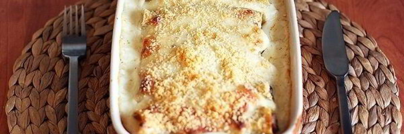 Фаршированные макароны под соусом