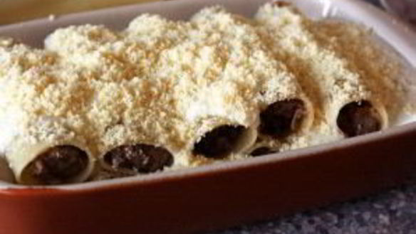 ШАГ 6. фаршированные макароны под соусом