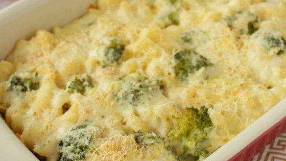 ШАГ 8. гратен из макарон, куриной грудки и брокколи