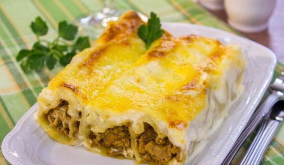 Рецепт каннеллони с индейкой и белыми грибами