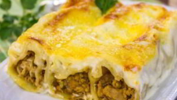 ШАГ 16. каннеллони с индейкой и белыми грибами