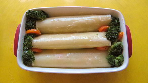 ШАГ 5. каннеллони с курицей и овощами