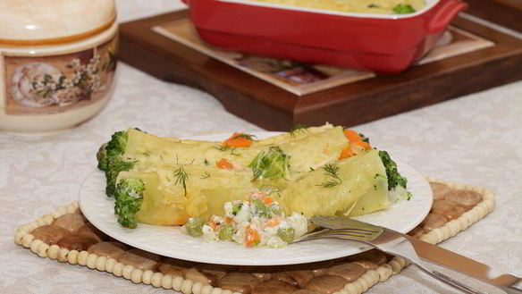 ШАГ 8. каннеллони с курицей и овощами