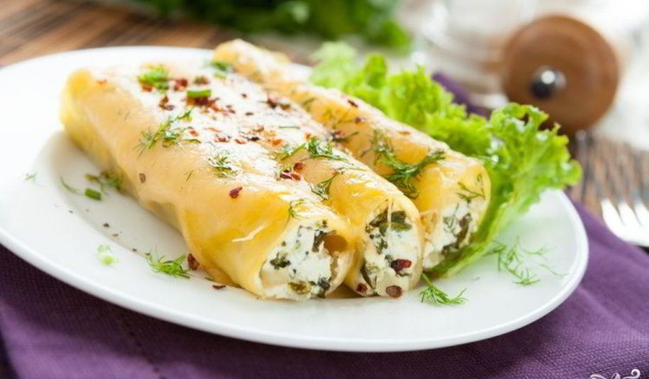 Рецепт каннеллони с сыром