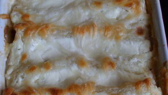 ШАГ 5. каннелони с лисичками в сливочном соусе