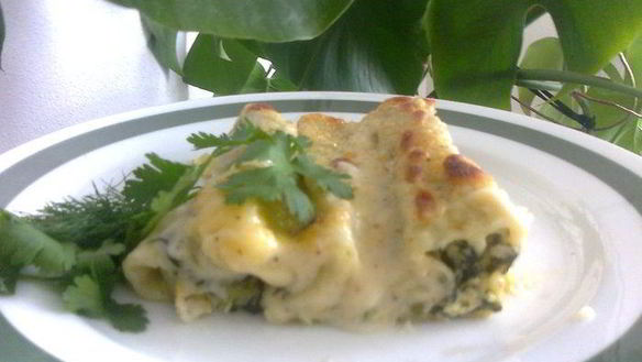 ШАГ 11. каннелони с рикотой и шпинатом под бешамелем