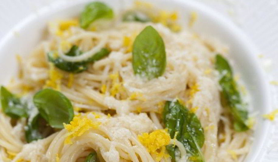 Рецепт лимонные спагетти