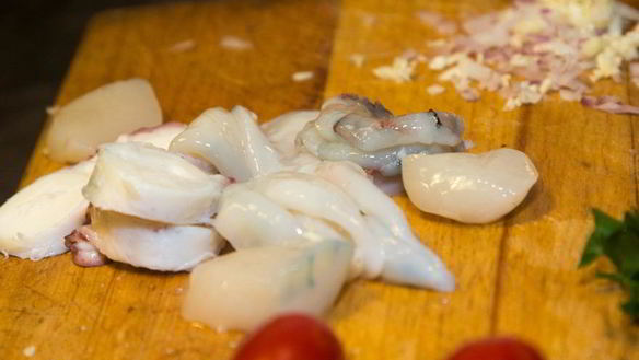 ШАГ 2. лингвини, запеченные под фокаччей