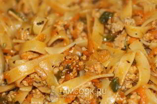 Макароны по-флотски с фаршем