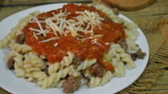 ШАГ 6. макароны с фаршем под соусом