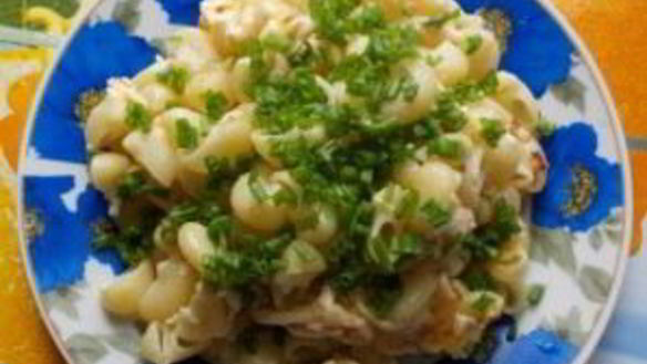 ШАГ 3. макароны с колбасным сыром