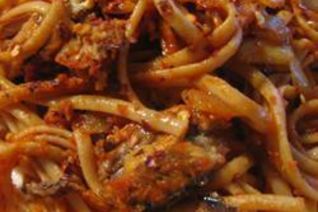 Макароны с сардинами