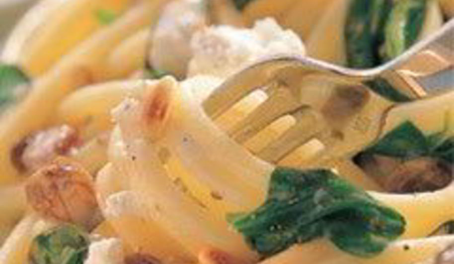Рецепт макароны со шпинатом и рикоттой