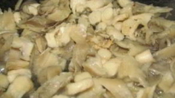 ШАГ 3. макароны со сливочным чесночно-грибным соусом