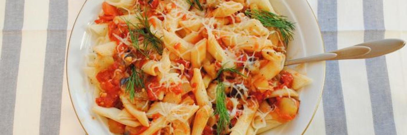 Паста алла Норма с баклажанами
