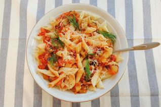 Паста алла Норма с баклажанами