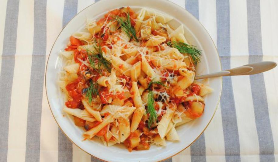 Рецепт паста алла норма с баклажанами
