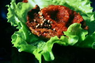 Паста из фасоли и перца