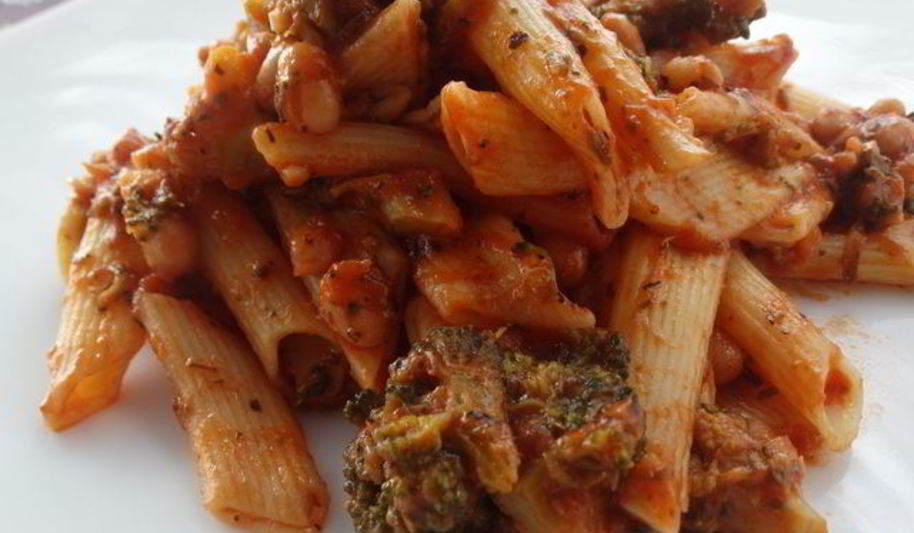 Рецепт паста с брокколи и белой фасолью