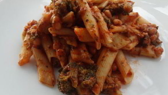 ШАГ 9. паста с брокколи и белой фасолью