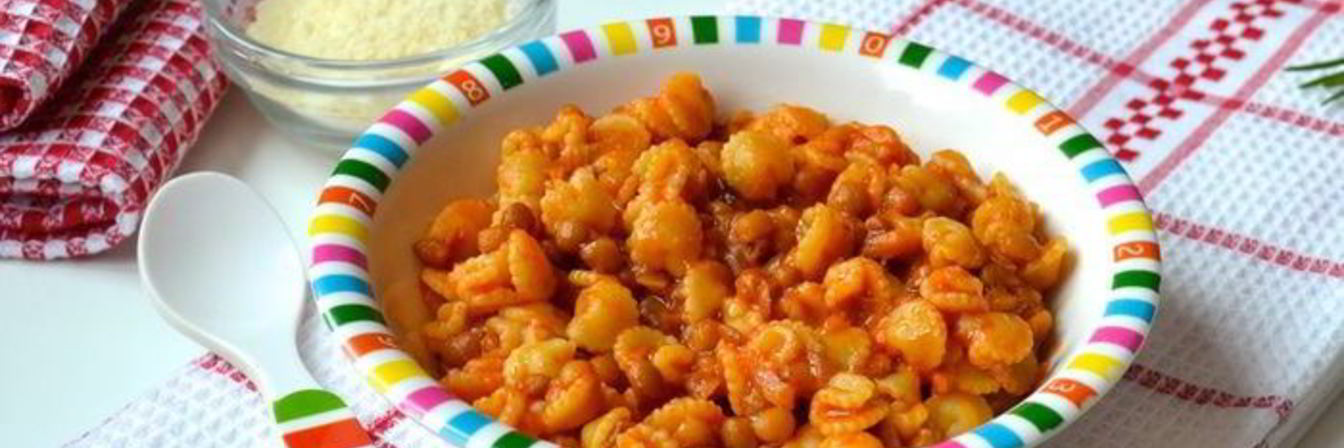 Паста с чечевицей