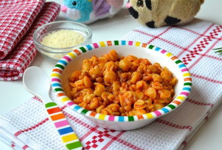 Паста с чечевицей