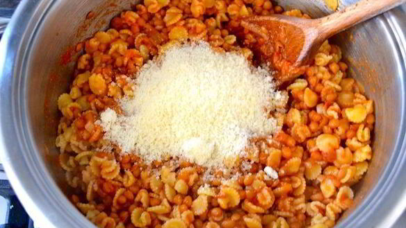 ШАГ 5. паста с чечевицей