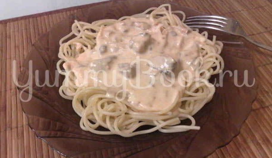 Рецепт паста с консервированным лососем