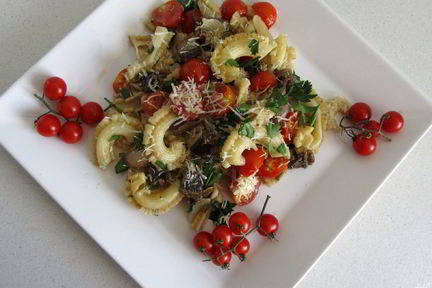 Паста с копченой мойвой