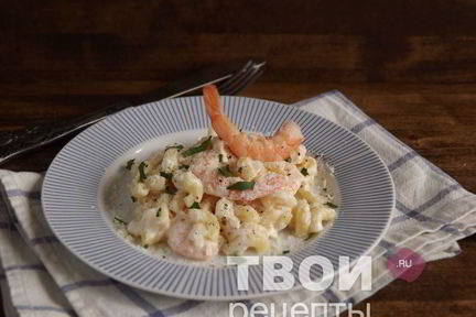 Паста с креветками