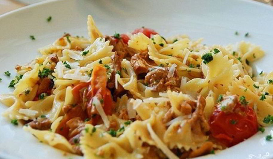 Рецепт паста с лисичками в сливочном соусе