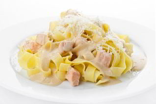 Паста с лососем