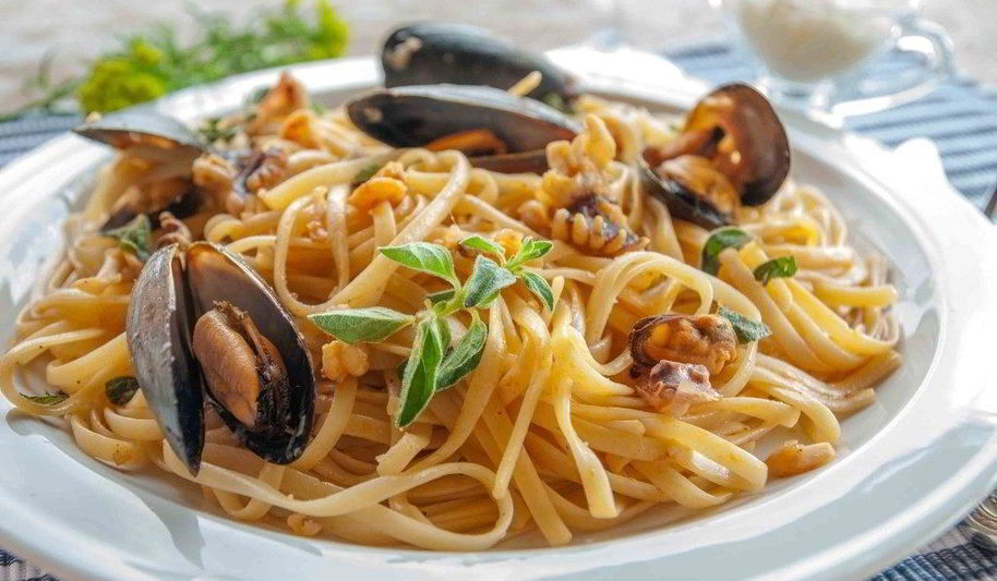 Рецепт паста с морепродуктами