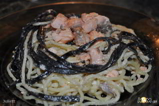 Паста с семгой