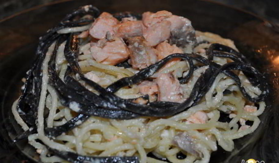 Рецепт паста с семгой