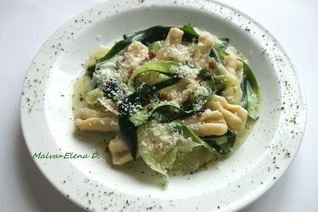 Паста с цукини, маринованными в лимонном соке