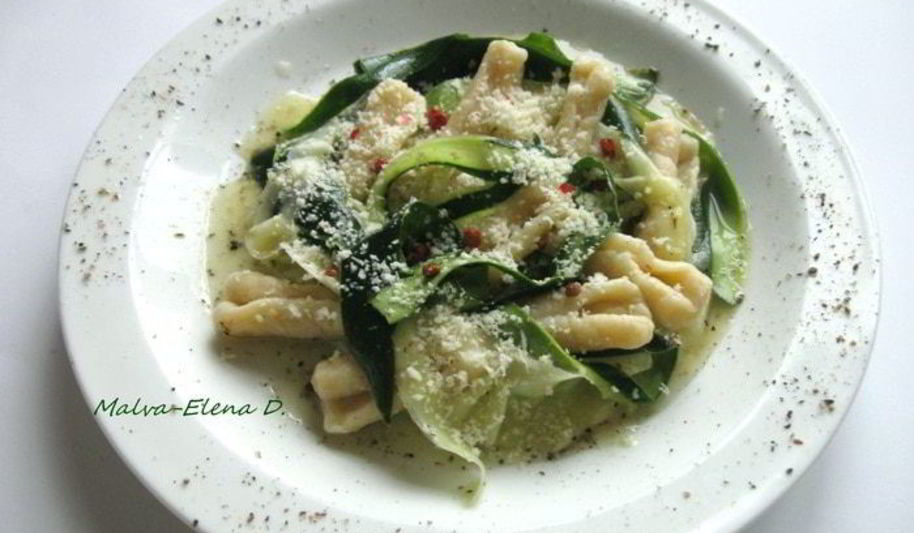 Рецепт паста с цукини, маринованными в лимонном соке