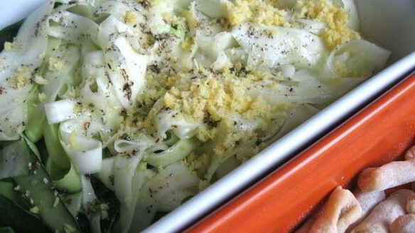 ШАГ 5. паста с цукини, маринованными в лимонном соке