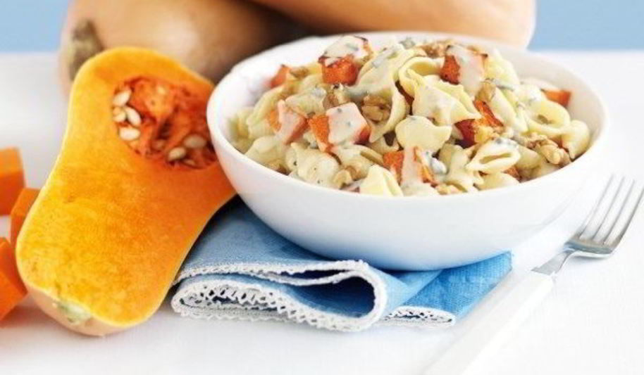 Рецепт паста с тыквой и голубым сыром