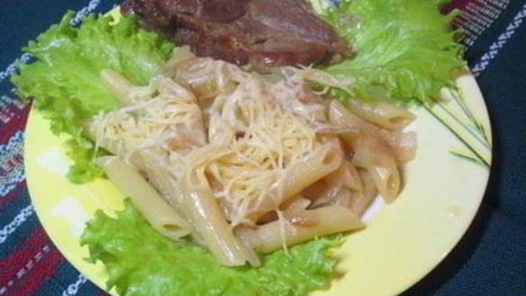 ШАГ 8. паста в луковой подливке