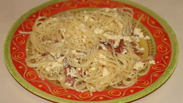 ШАГ 8. спагетти карбонара со сливками и жареным беконом