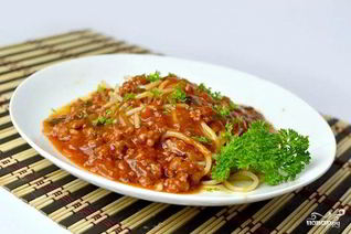 Спагетти с мясом