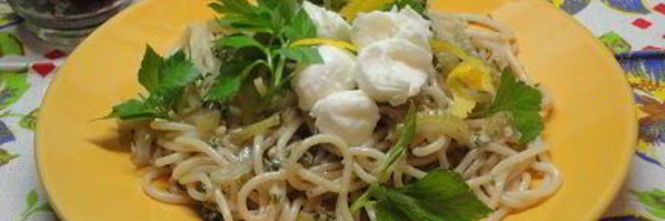 Спагетти с сельдереем