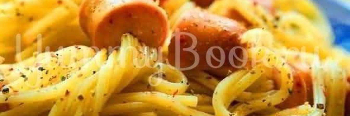 Спагетти с сосисками